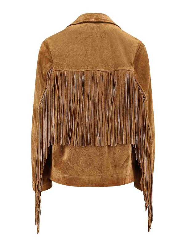 GOLDEN GOOSE: giacche in pelle online - Giacca Olinda In Suede