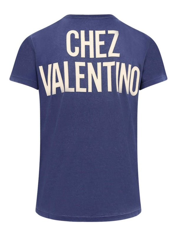 VALENTINO: T-shirts online - T-Shirt - Bleu