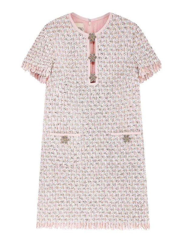 VALENTINO: ニーレングスドレス - 膝丈ドレス - マルチカラー