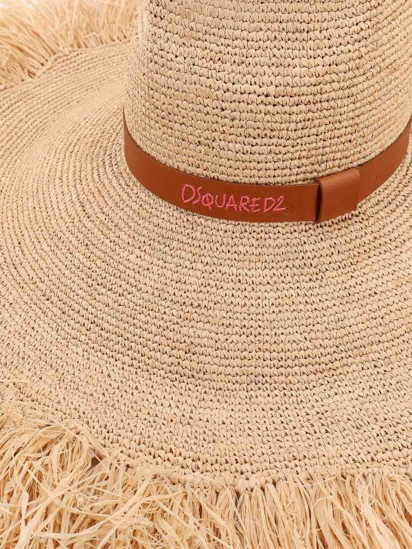 帽子 - ベージュ shop online: DSQUARED2