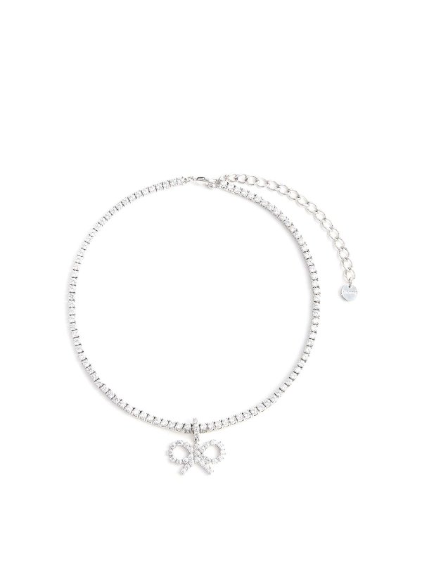 Self Portrait: Necklaces & Chokers - Brass necklace with crystals