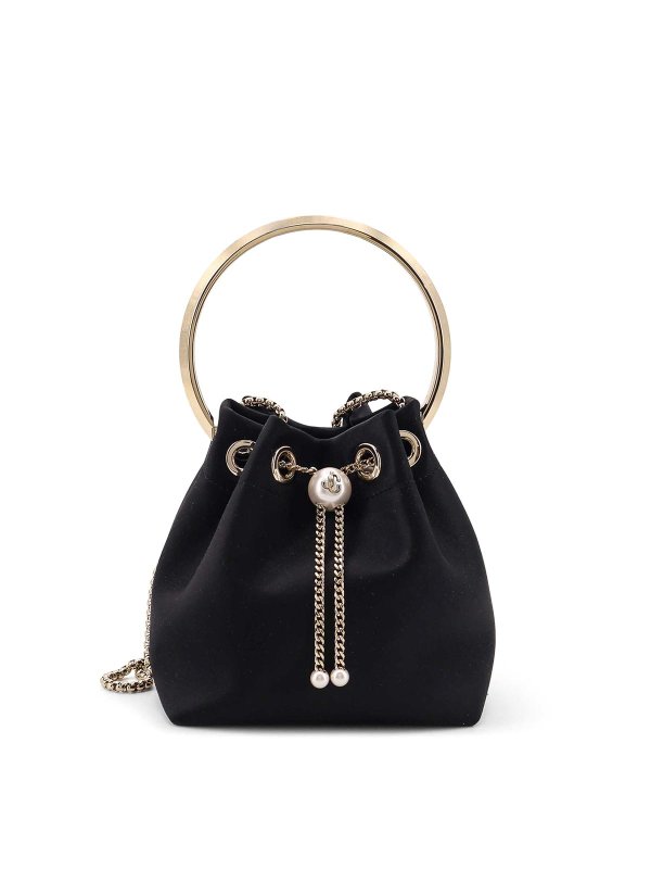 JIMMY CHOO: cross body bags - Bon Bon Bon in Satin