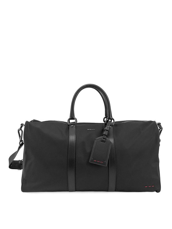 KITON: Luggage & Travel bags - Nylon bag with leather inserts