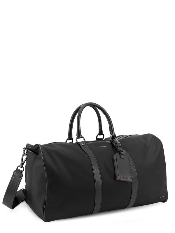 The Best Shops KITON: Luggage & Travel bags - Nylon bag with leather inserts
