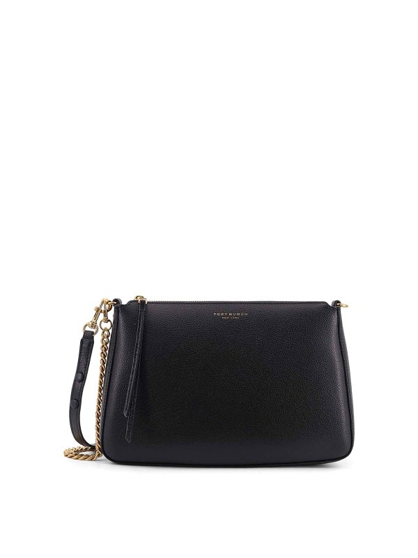 TORY BURCH: cross body bags - Perry leather shoulder bag in leather
