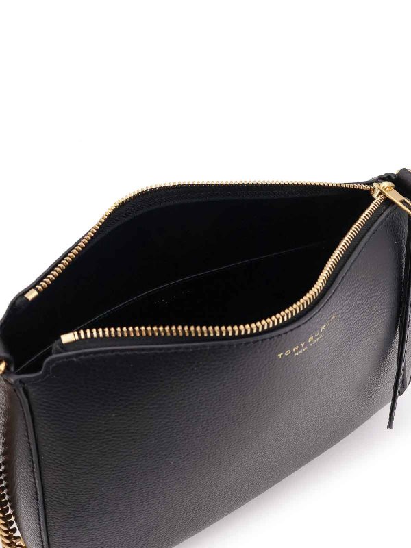 Perry leather shoulder bag in leather shop online: TORY BURCH