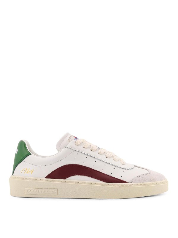 DSQUARED2: trainers - Low-top leather sneakers riders