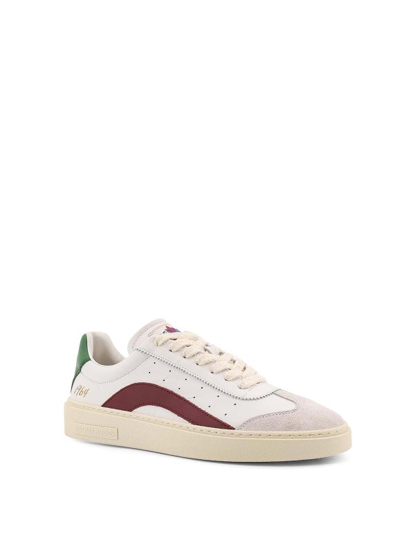 DSQUARED2: trainers online - Low-top leather sneakers riders
