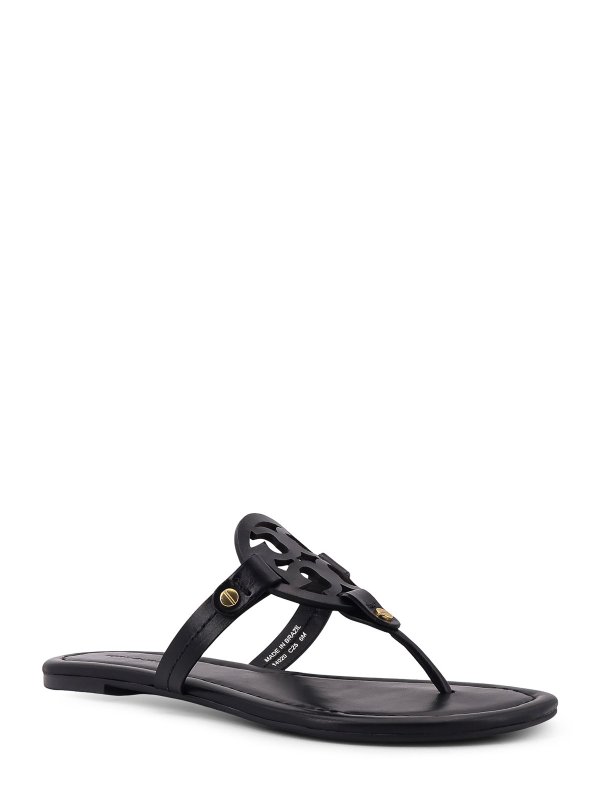 TORY BURCH: sandals online - Miller flip flops in leather