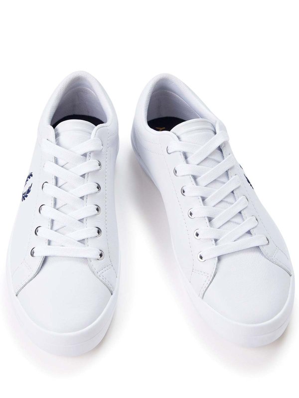 FRED PERRY: trainers online - Leather sneakers with logo embroidery