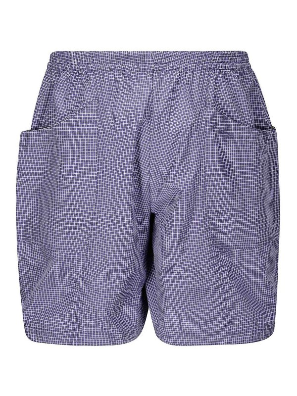 BRAIN DEAD: Trousers Shorts online - Square nylon shorts