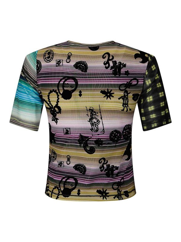 CHOPOVA LOWENA: Tops & Tank tops online - Short Sleeve Mesh Top