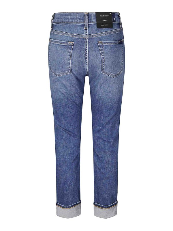7 FOR ALL MANKIND: スキニージーンズ online - スキニージーンズ - ブルー