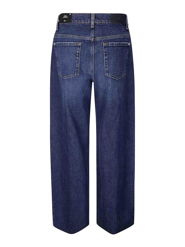 7 FOR ALL MANKIND: bootcut jeans online - Bonnie Curvilinear Radar With Raw Cut