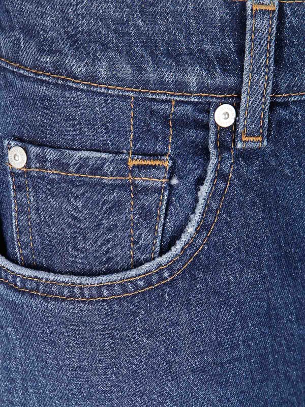 The Best Shops 7 FOR ALL MANKIND: bootcut jeans - Bonnie Curvilinear Radar With Raw Cut