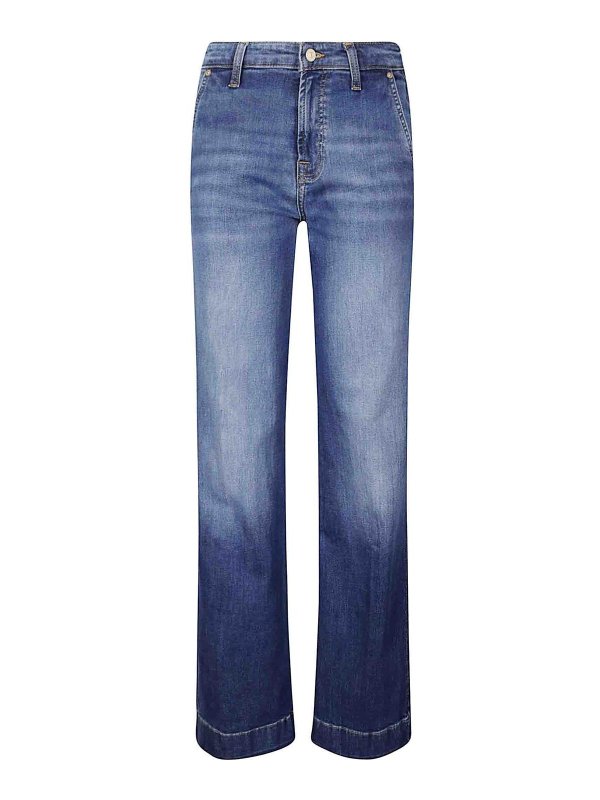 7 FOR ALL MANKIND: Bootcut - Bootcut Jeans - Blau
