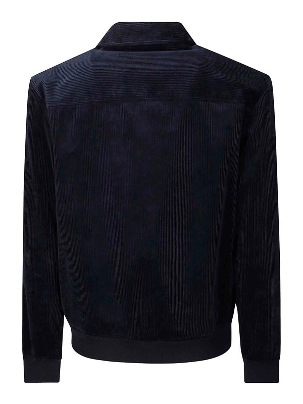 A.P.C.: Chaquetas de cuero online - Chaqueta De Cuero - Azul