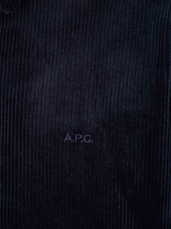 The Best Shops A.P.C.: Chaquetas de cuero - Chaqueta De Cuero - Azul