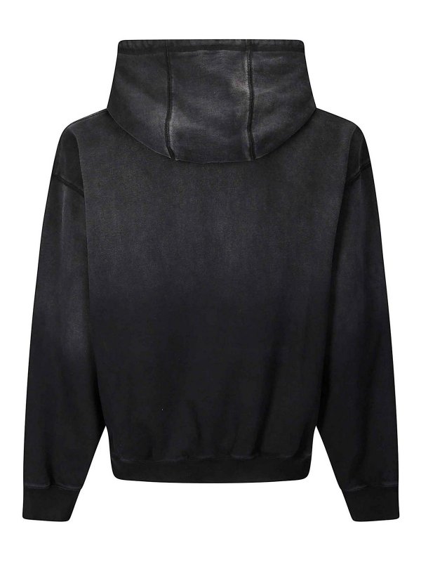 BILLIONAIRE: Sweatshirts & Sweaters online - Oversized Arch Logo Popover Hood