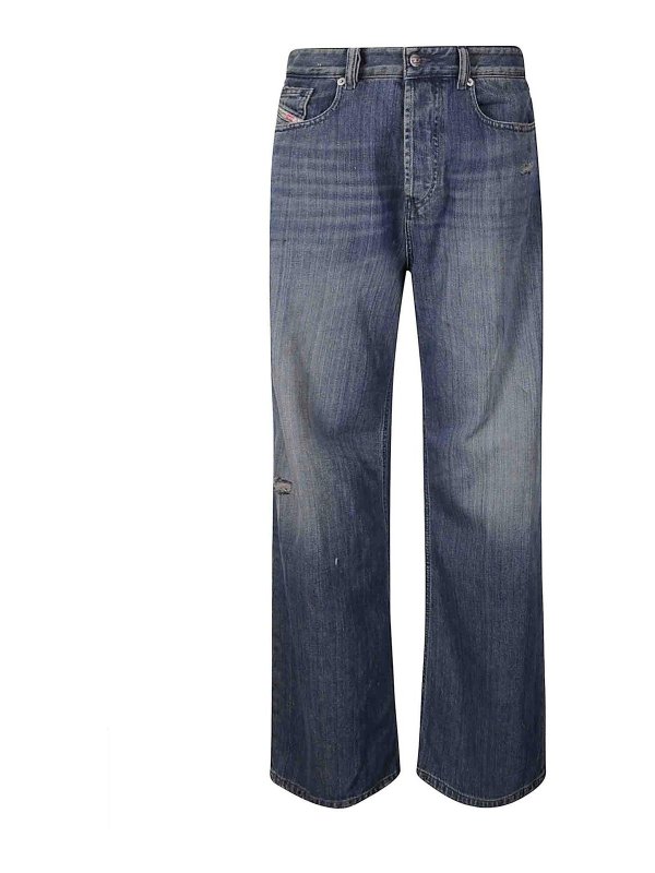DIESEL: Jeans évasés - Jean Bootcut - Bleu