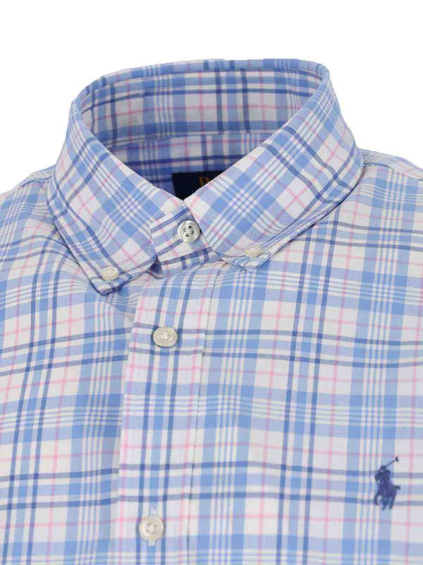Camicia A Quadri Logo shop online: POLO RALPH LAUREN