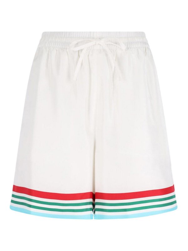 CASABLANCA: Hosen Shorts - Shorts - Weiß