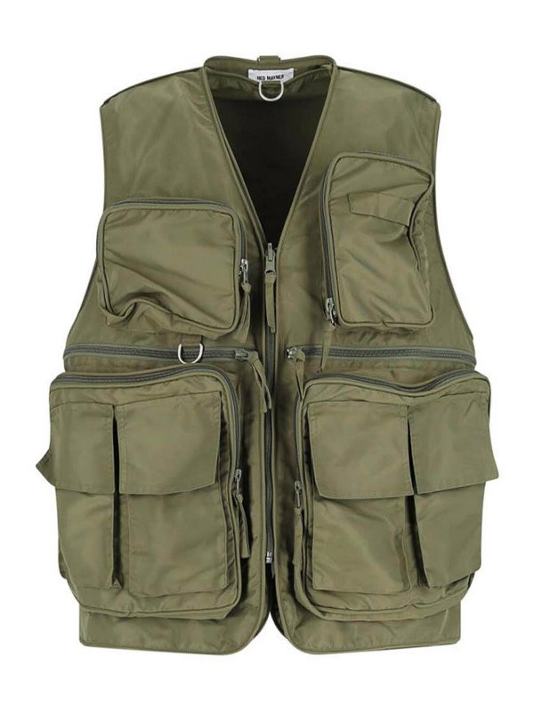 HED MAYNER: waistcoats & gilets - Gilet Zip Reversibile