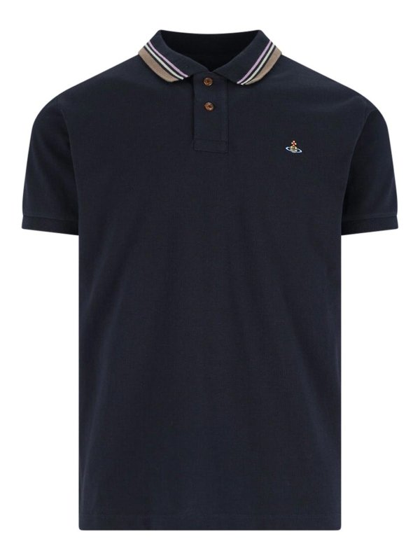 VIVIENNE WESTWOOD: Poloshirts - Poloshirt - Blau