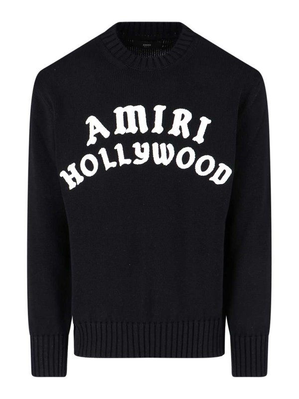 AMIRI: U-Boot-Ausschnitt - U-Boot-Pullover - Schwarz