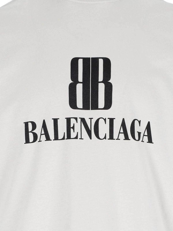 The Best Shops BALENCIAGA: T-shirts - T-Shirt - Weiß