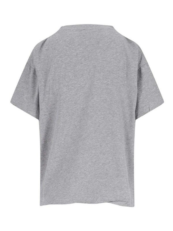Tシャツ・カットソー BALENCIAGA Woman T-Shirt Grey 826344TSVP3 1300 Ceo Team Logo Boxy T-shirt in Heather Grey | Balenciaga NL