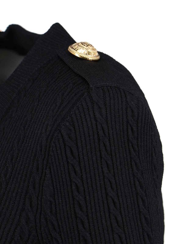 The Best Shops Balmain: boat necks - Cardigan In Maglia