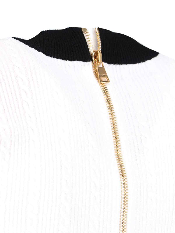 Mini dress with decorative buttons shop online: Balmain