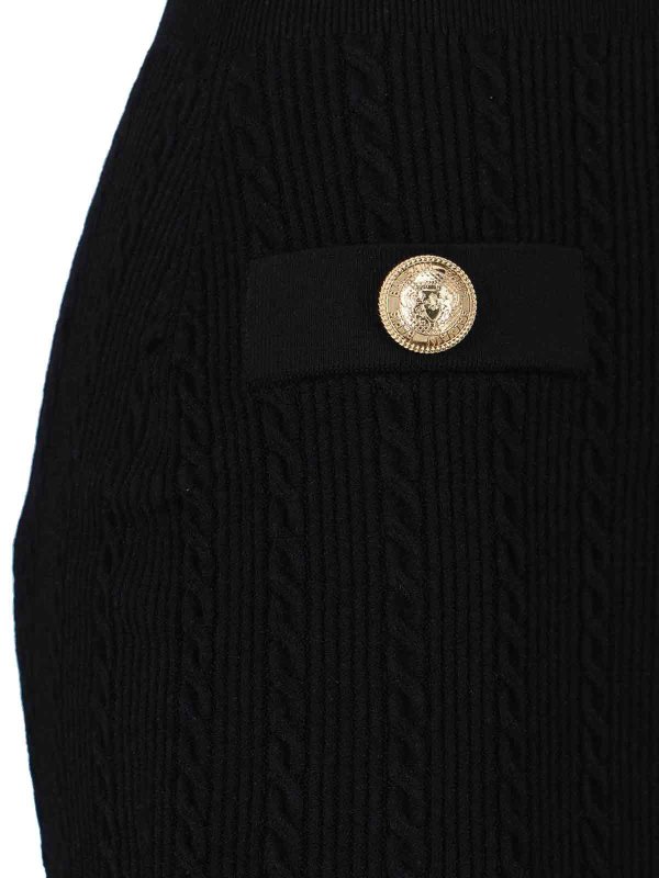 Balmain buy online Mini dress with decorative buttons