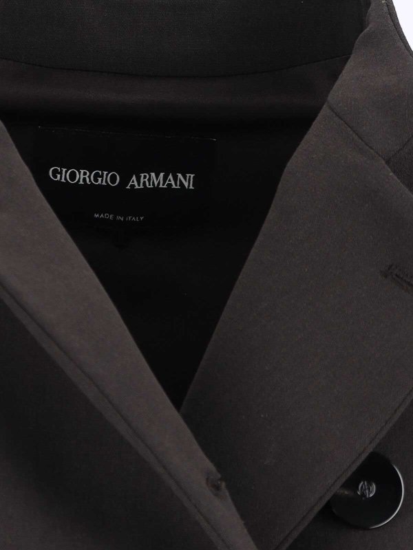 The Best Shops GIORGIO ARMANI: blazers - Double -breasted blazer in virgin wool