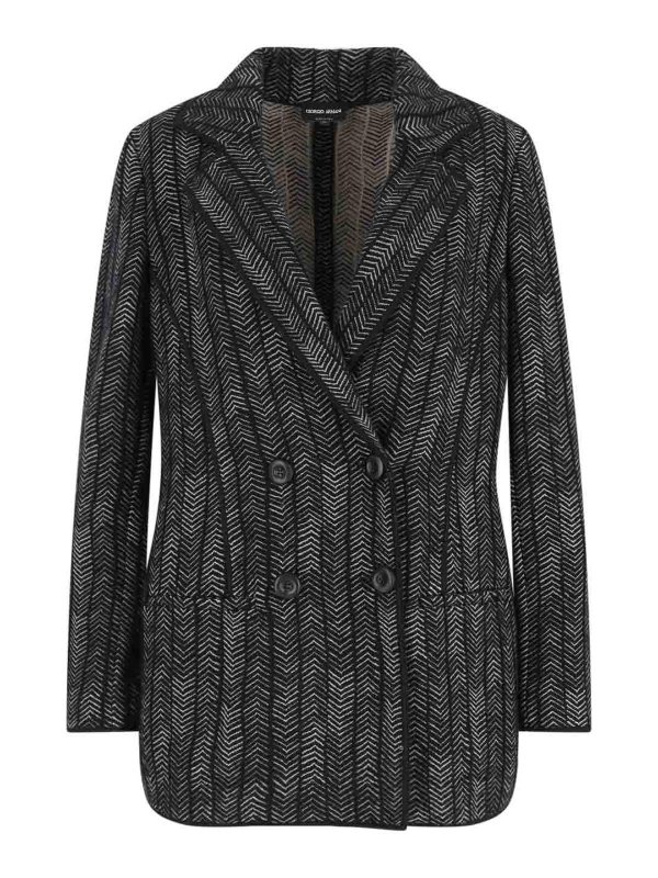 GIORGIO ARMANI: blazers - Double -breasted blazer