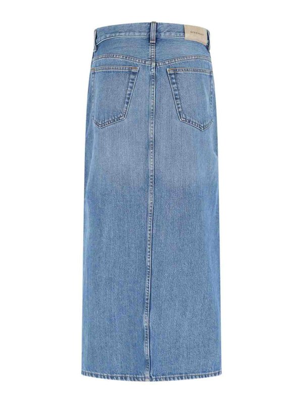 GIVENCHY: Knielange und Midi Röcke online - Midirock - Blau