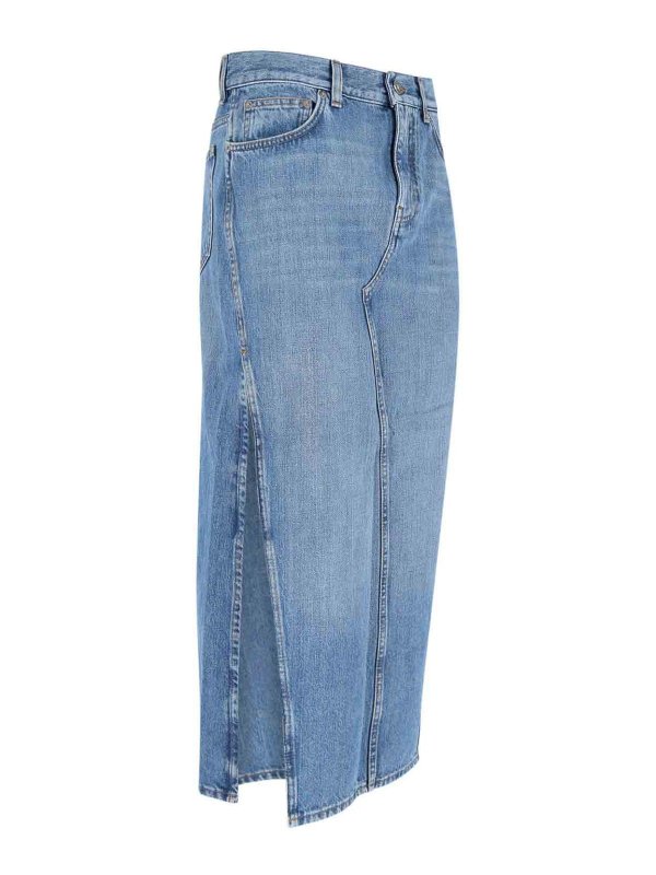 The Best Shops GIVENCHY: Knielange und Midi Röcke - Midirock - Blau