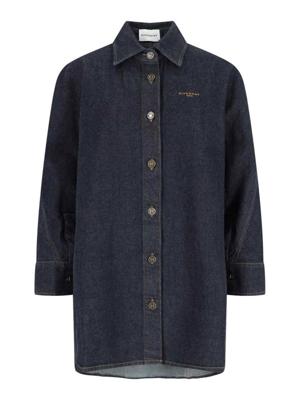 GIVENCHY: シャツ - シャツ - ブルー