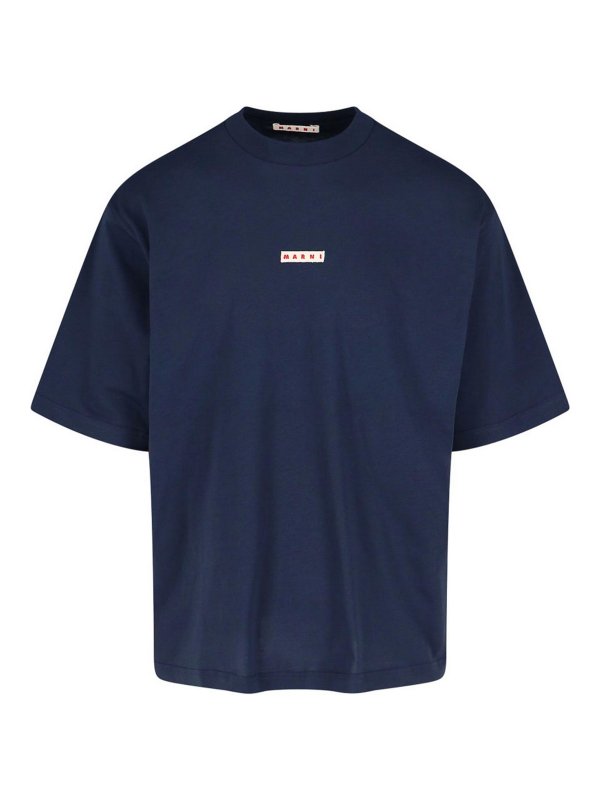 Marni: Camisetas - Camiseta - Azul