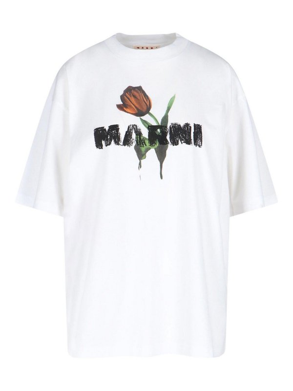 Marni: t-shirt - Logo della T-shirt