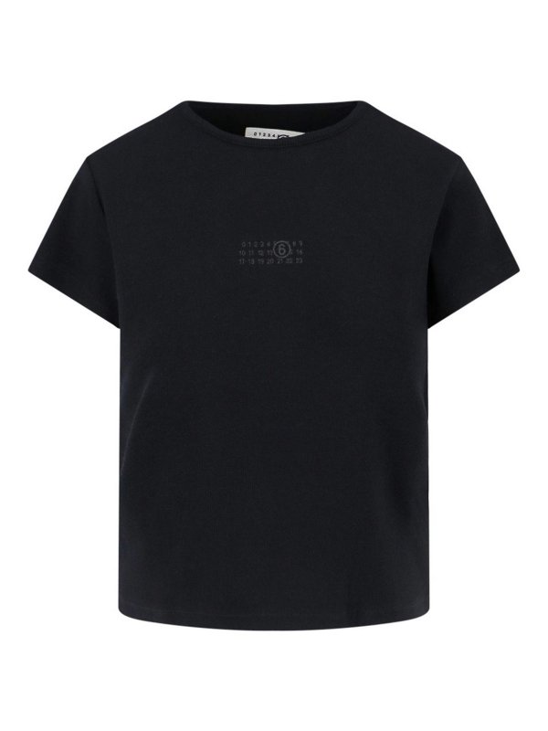 MM6 MAISON MARGIELA: T-shirts - T-Shirt - Schwarz