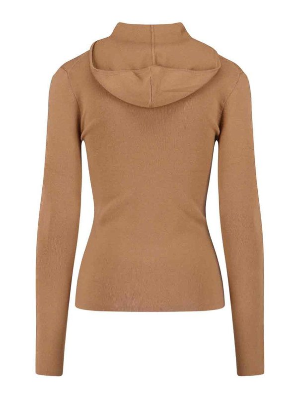 VICTORIA BECKHAM: Sweatshirts & Sweaters online - Logo zip sweatshirt