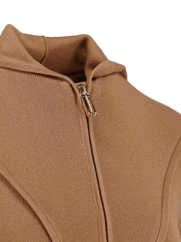 The Best Shops VICTORIA BECKHAM: Sweatshirts & Sweaters - Logo zip sweatshirt