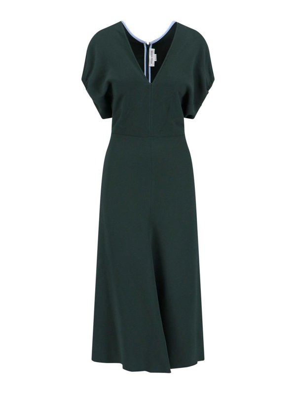 VICTORIA BECKHAM: knee length dresses - Flared midi dress