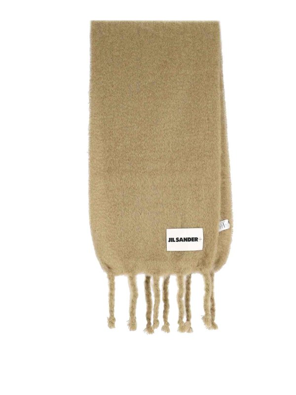 JIL SANDER: scarves - Scarf in mohair and wool