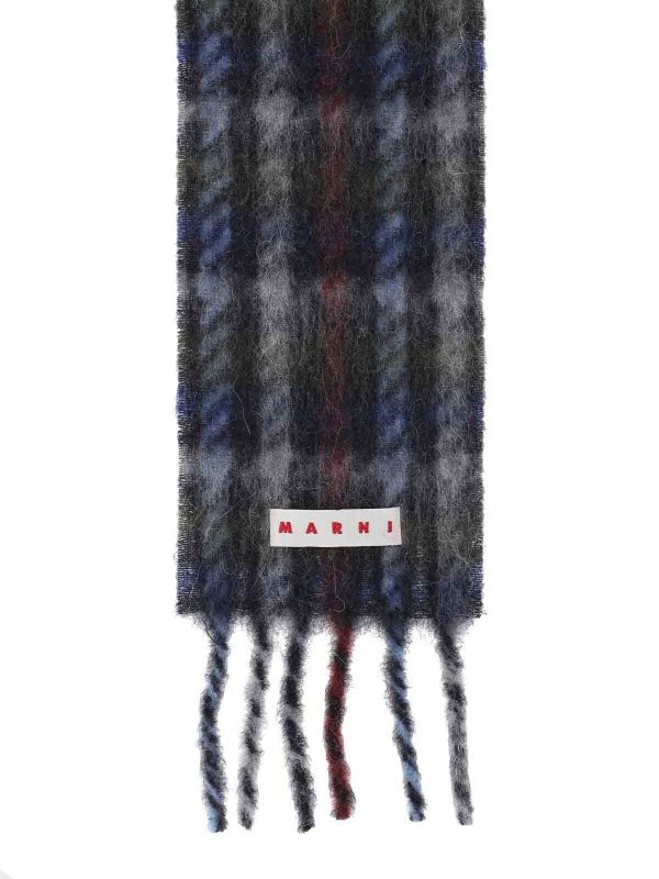 The Best Shops Marni: scarves - Logo striped scarf