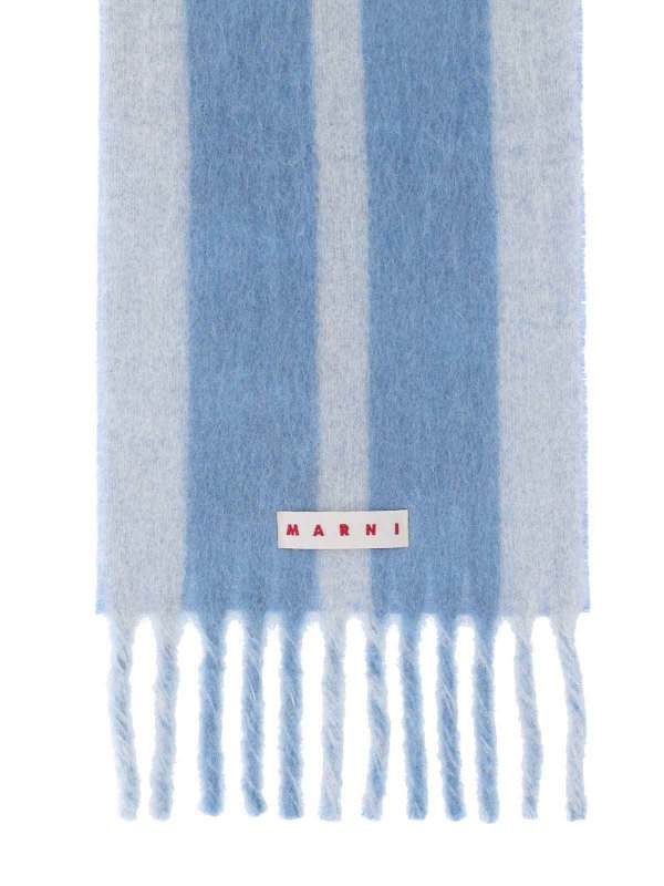 The Best Shops Marni: scarves - Logo striped scarf