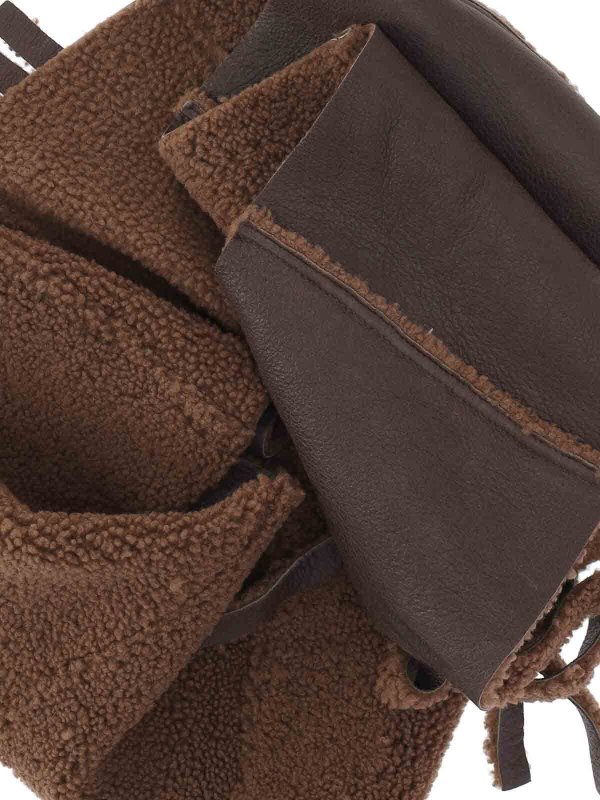OUR LEGACY: scarves online - Lamb shearling scarf