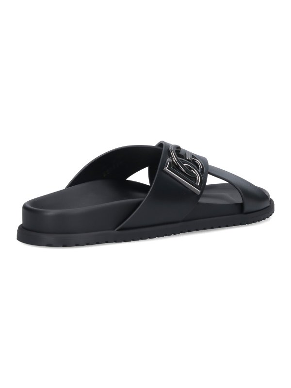 Slide Sandals Logo shop online: DOLCE & GABBANA